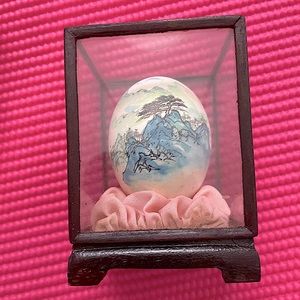 Vintage Decor Egg in Container